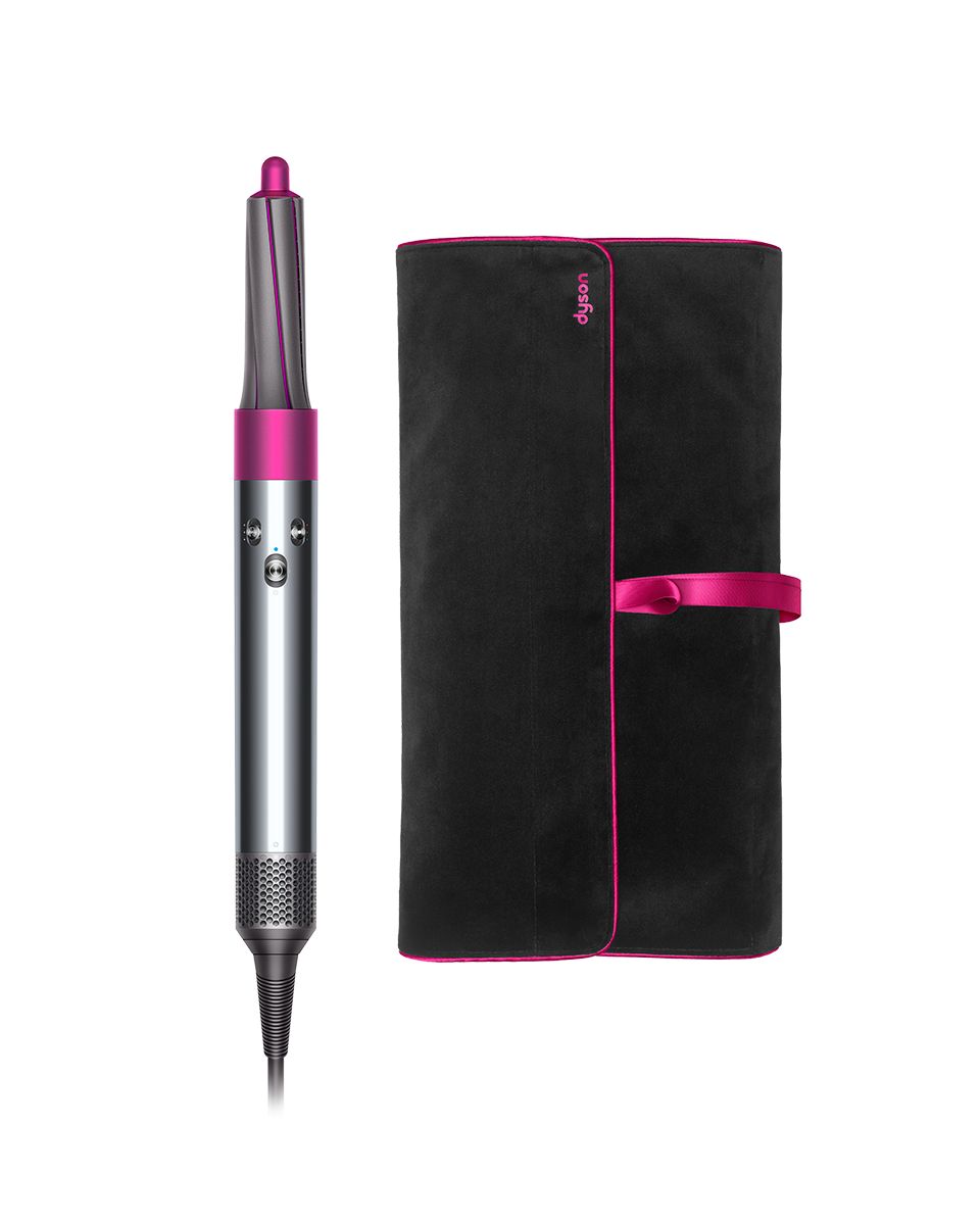 Dyson Airwrap Complete in Nickel/Fuchsia with travel pouch
