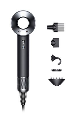 Imagem frontal e lateral do secador de cabelo Dyson Supersonic