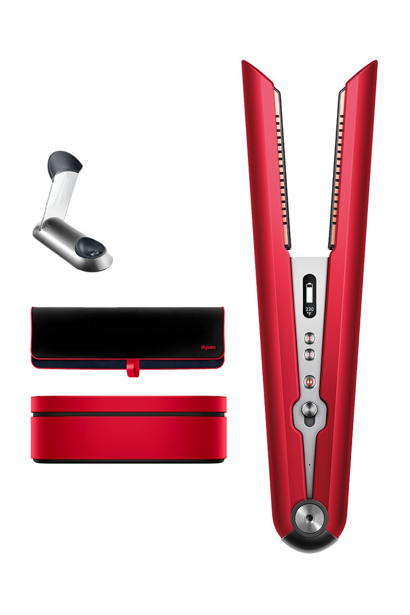 Limited edition Dyson Corrale straightener Complete Red Bright nickel