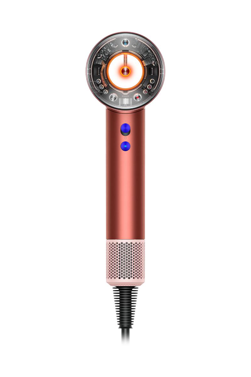The Dyson Supersonic Nural stood upright Dyson Supersonic Nural™ hair dryer (Strawberry Bronze/Blush Pink)