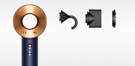 Dyson Supersonic™ saç kurutma makinesi Düz+Dalgalı (Prusya mavisi/Bakır)