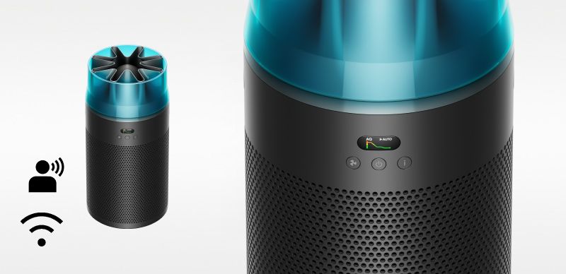 Pure Hot+Cool HEPA air purifier fan heater HP04 (Iron/Blue