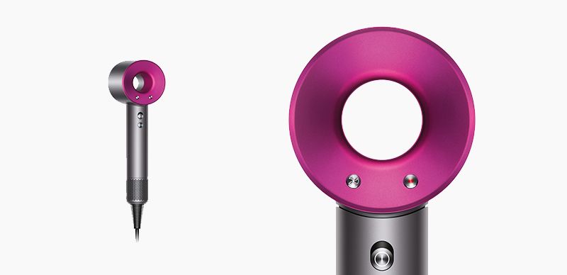 Dyson Supersonic™ Haartrockner (Anthrazit/Fuchsia) mit Leder-Aufbewahrungsbox