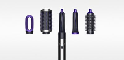dyson airwrap styler hair volume shape purple
