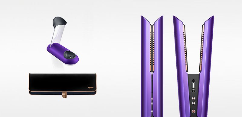 Corrale hair straightener (Black Nickel/Fuchsia) | Dyson Canada