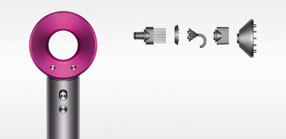 Odnowiona Suszarka do włosów Dyson Supersonic™ Stal/Fuksja