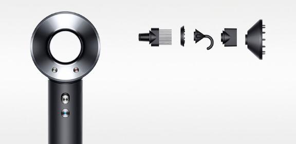 Dyson Supersonic™ hair dryer in Black/Nickel