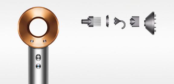 Dyson Supersonic™ hair dryer in Nickel/Copper