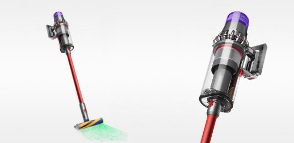 Aspiradora sin cable Dyson Outsize Origin (Níquel/Roja)