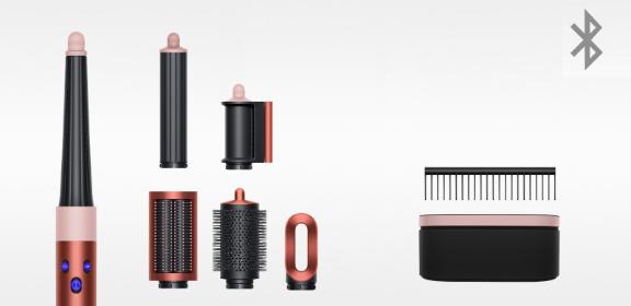 Dyson Airwrap i.d.™ للشعر المالس+المموَّج (برونزي محمر/وردي ملكي)
