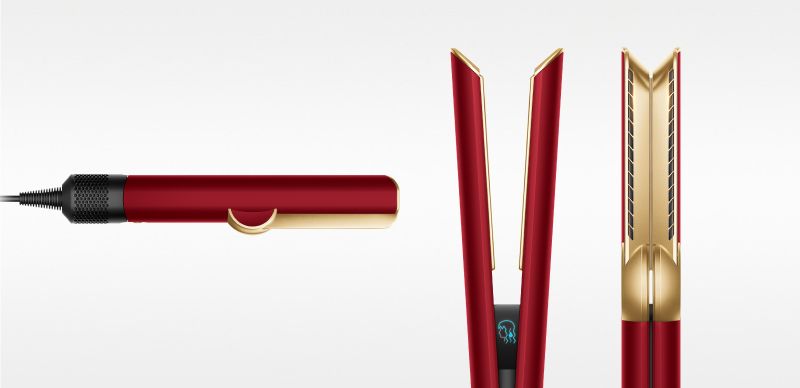 Dyson Airstrait™ - Lisseur Séchant - (Velours Rouge/Or)