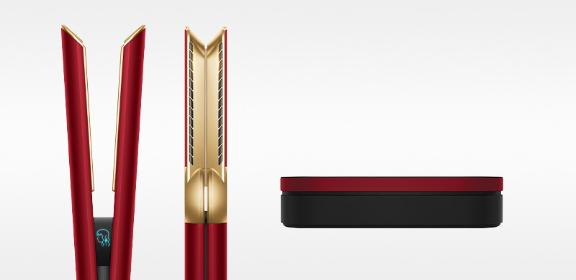 Dyson Airstrait™ straightener and dryer (Red Velvet/Gold)