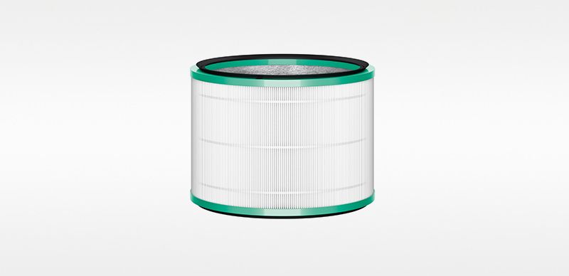 Dyson HEPA-13-Filter mit Glasfasern und Aktivkohle