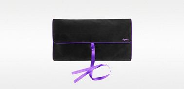 Travel bag morbida (nero/viola)