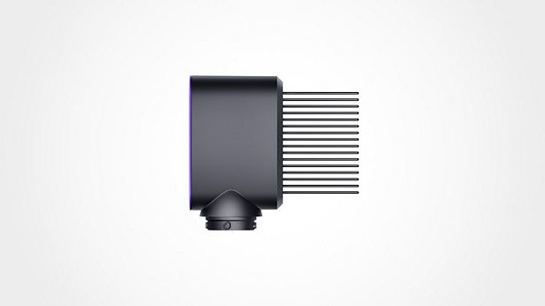 Kammaufsatz mit breiten Zacken (Schwarz/Violett)