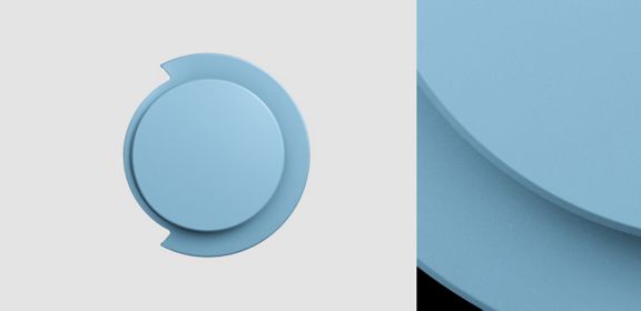 Dyson OnTrac™ outer caps Ceramic Blue