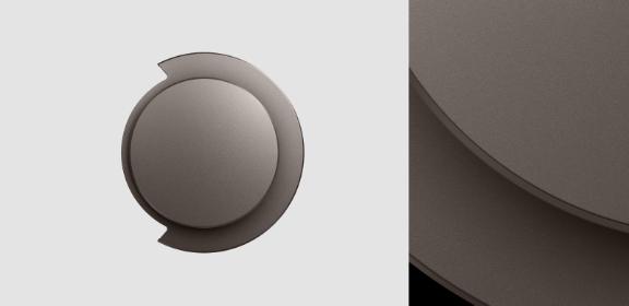 OnTrac™ outer caps (Coarse Titanium)