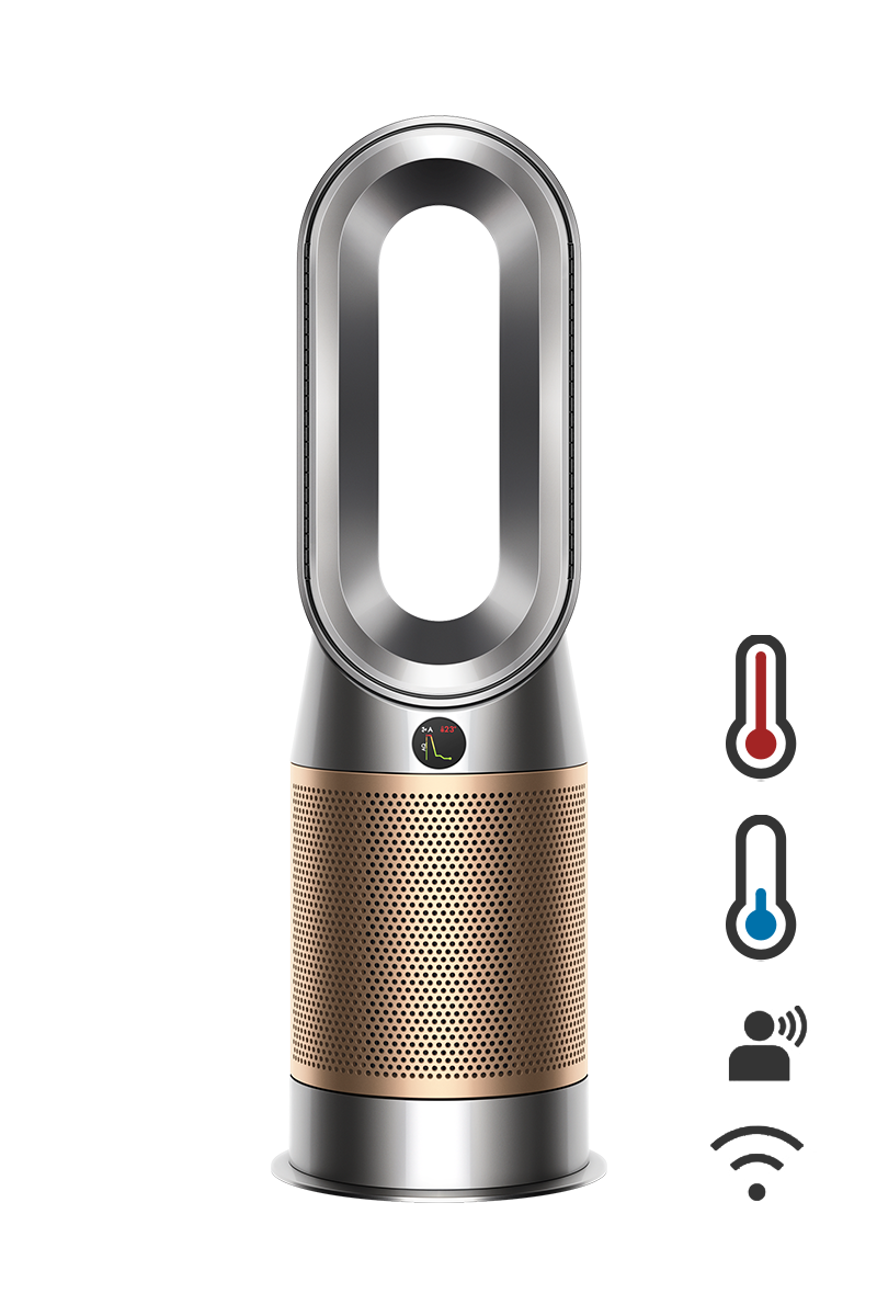 Dyson Purifier Hot+Cool™ Formaldehyde HP09 (Ventilator, Luftreiniger + Heizlüfter) (Nickel/Gold) 