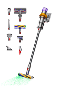 Dyson V15 Detect Absolute Staubsauger Generalüberholt (Gelb/Nickel) 