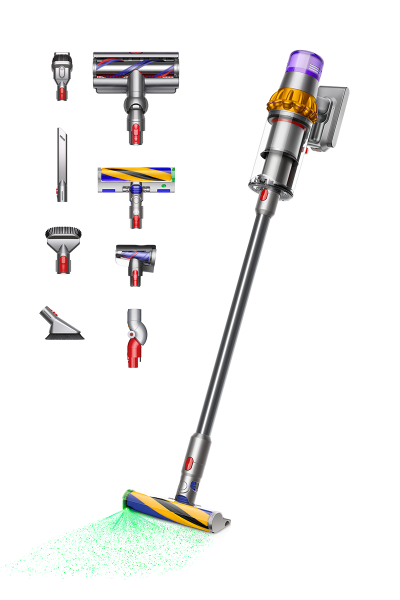 Dyson V15 Detect Absolute Staubsauger Generalüberholt (Gelb/Nickel) 