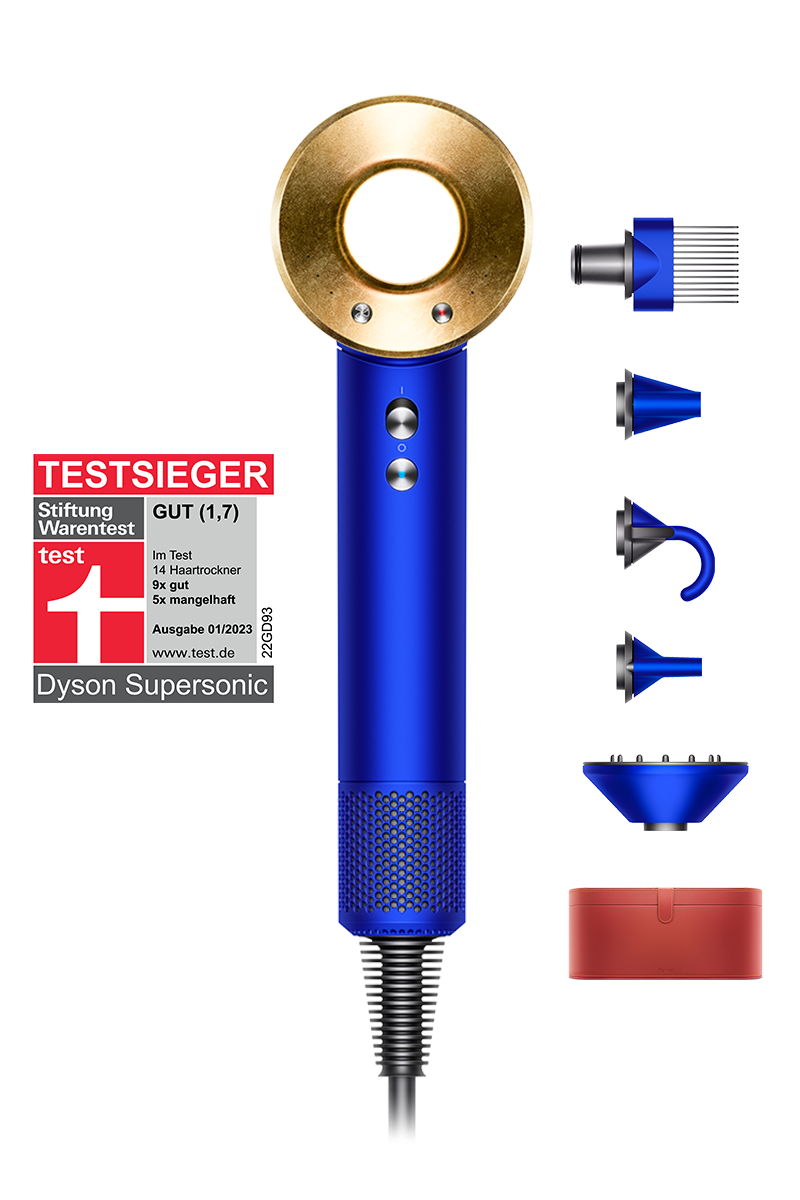 Dyson Supersonic™ Haartrockner (Blau/Gold)