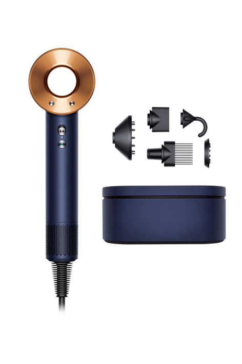 Dysonドライヤー　supersonic ionic Dyson Supersonic™ hair dryer - 5 attachments (Prussian Blue/Copper