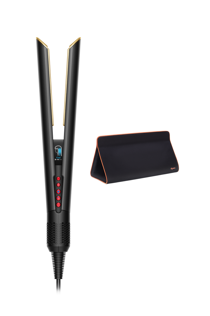 Dyson Airstrait™ straightener in Onyx black and gold