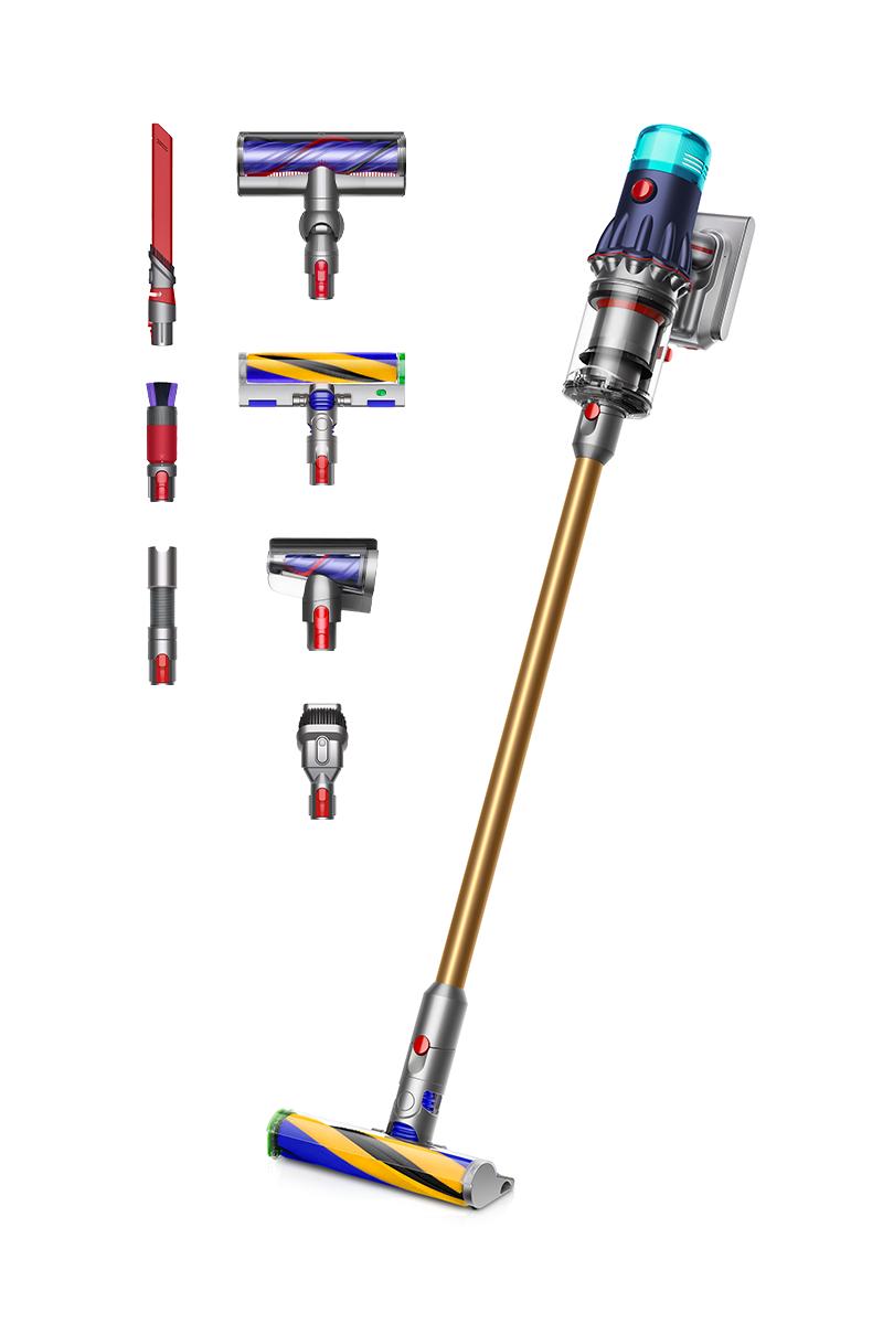 Dyson V12 Detect Slim in Prussian blue and bright copper Dyson V12 Detect Slim in Prussian blue and bright copper