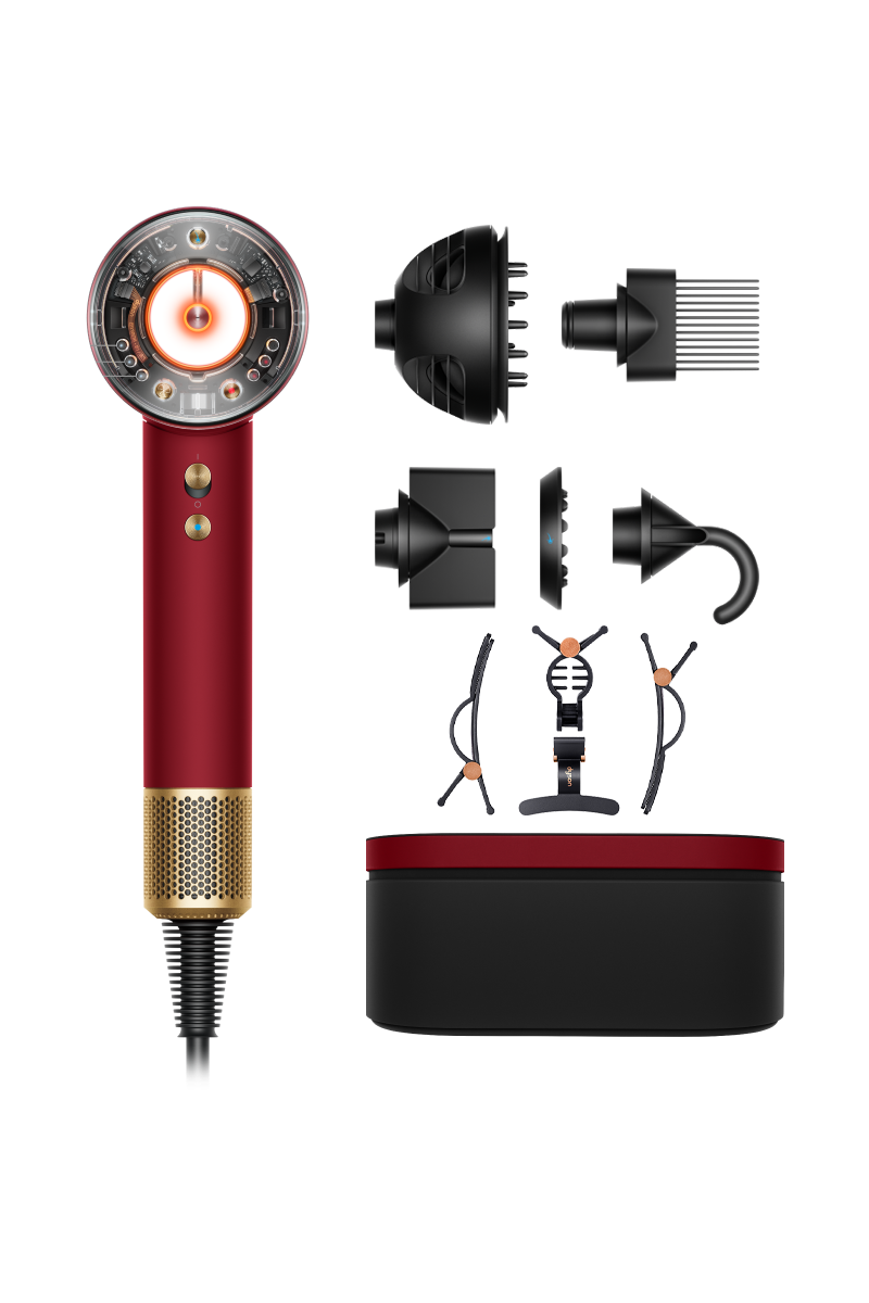 Dyson Supersonic Nural™ hair dryer with presentation case (Red Velvet/Gold)