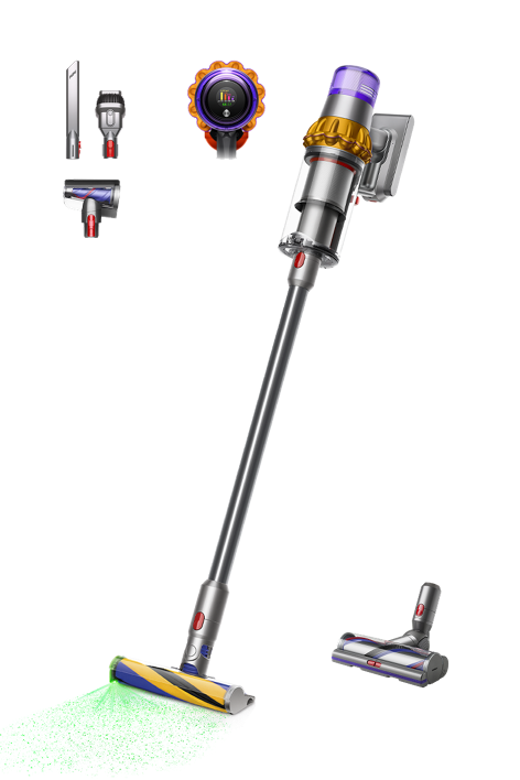 Dyson V15 Detect vacuum (Yellow/Iron)
