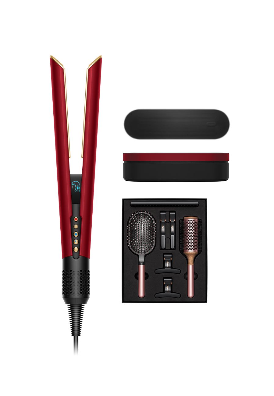 Dyson Airstrait™ (Red velvet/Gold)