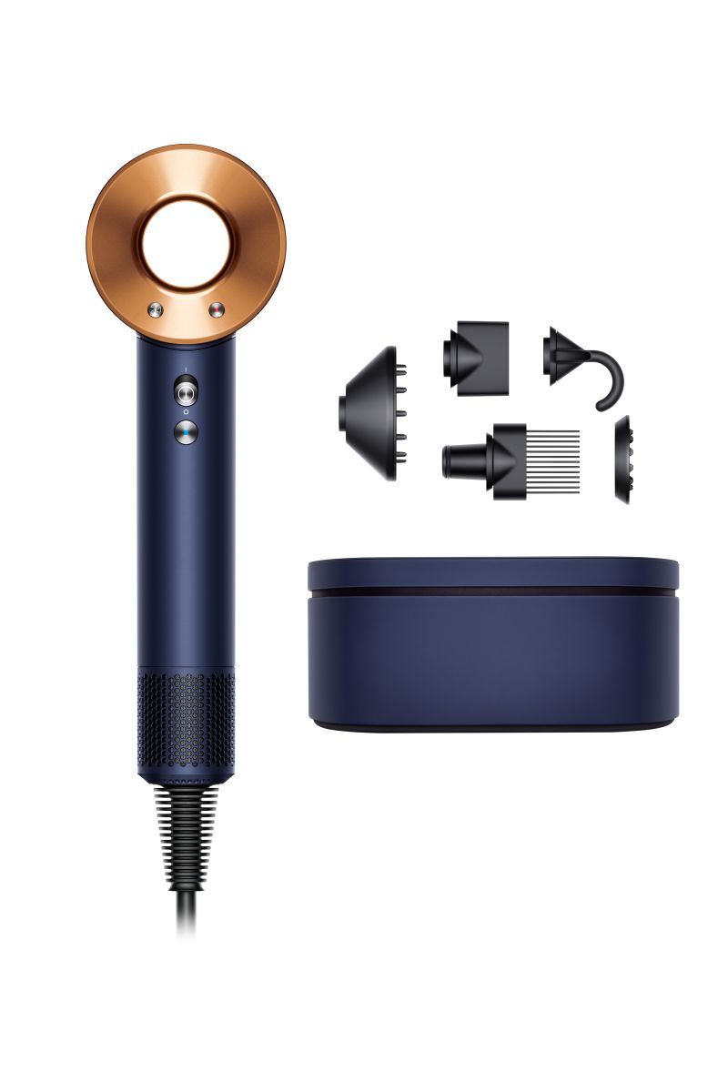 Sèche-cheveux Dyson Supersonic🅪 - 5 accessoires (Bleu de Prusse/Cuivre)