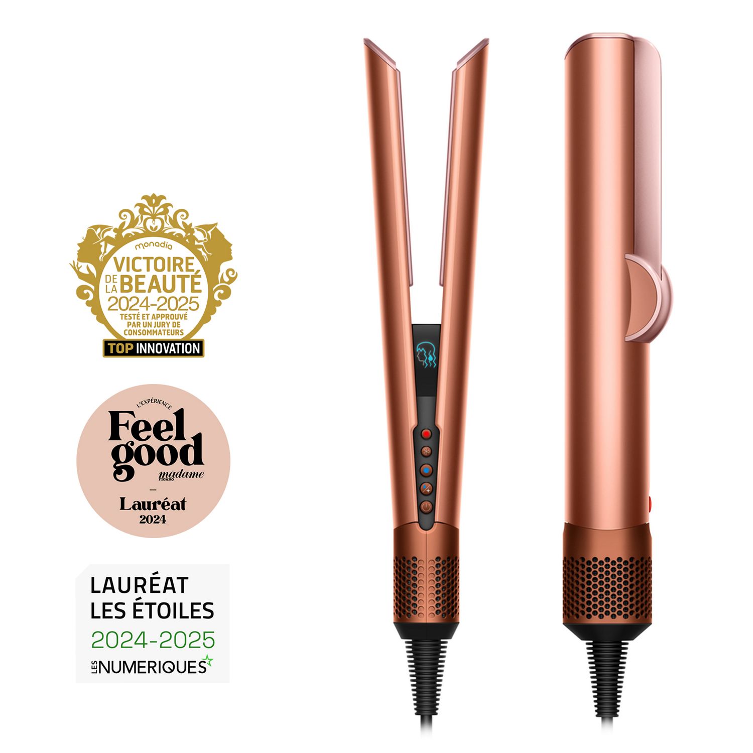 Lisseur-séchant Dyson Airstrait™ (Soie Ambrée)