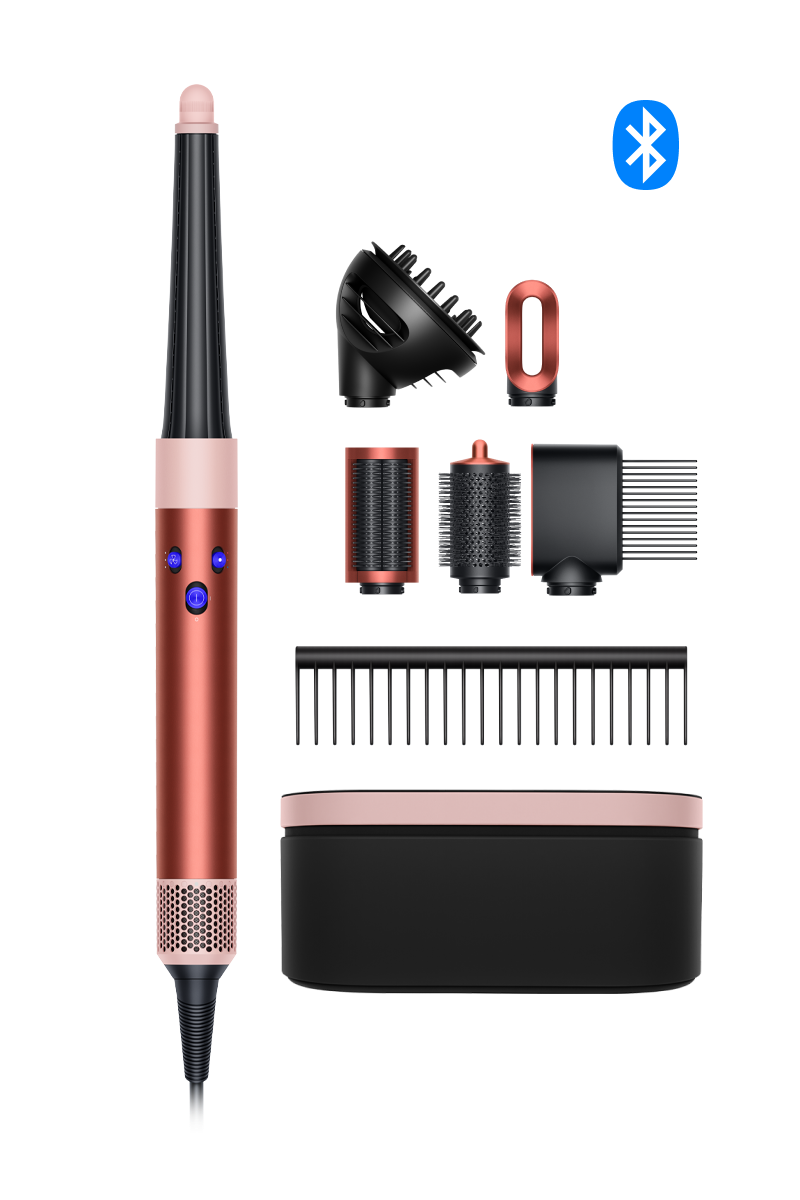 Multi-styler Dyson Airwrap i.d.™ - cheveux bouclés à frisés (Fraise cuivrée/Rose poudré)
