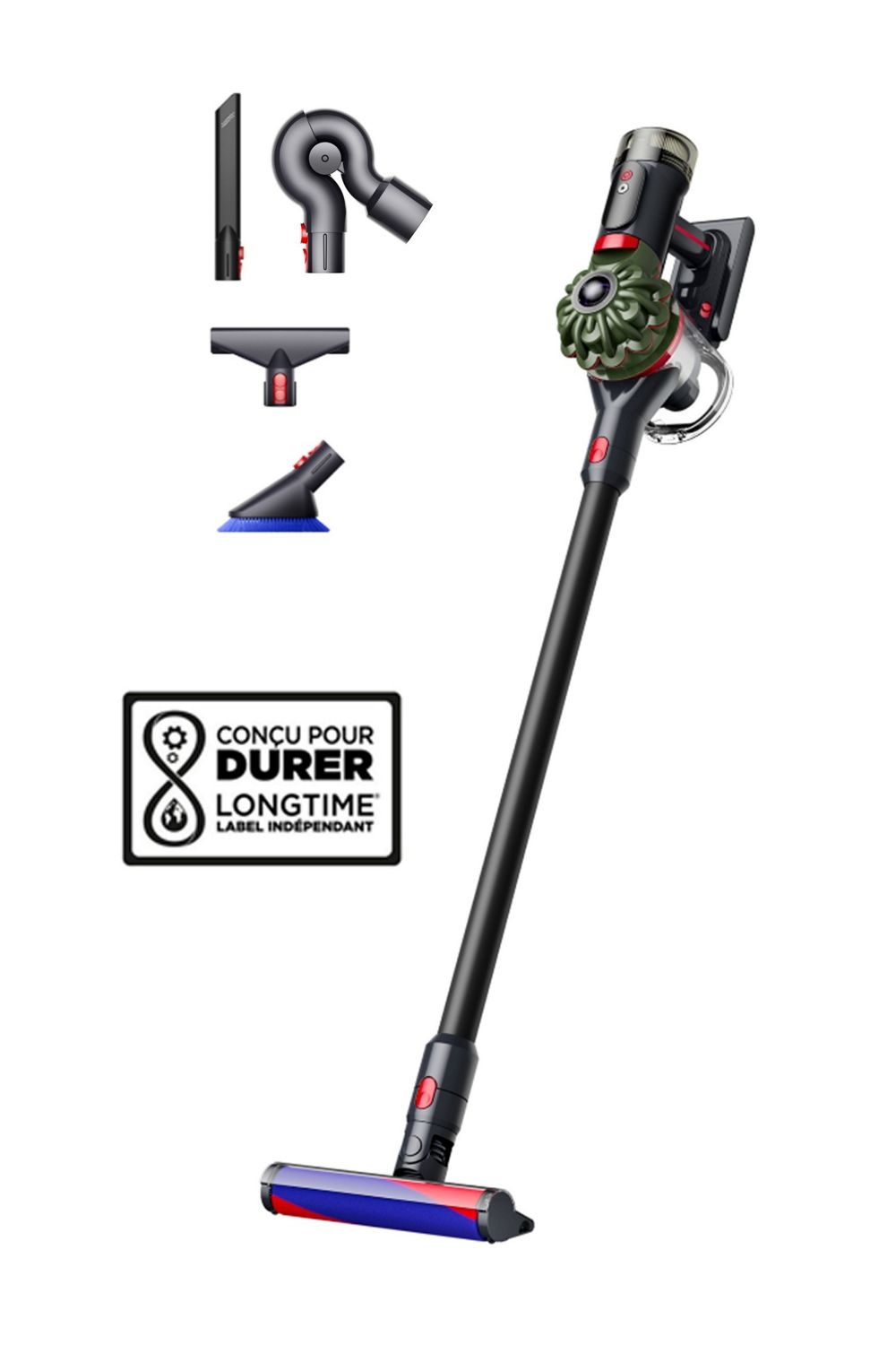 Aspirateur sans fil Dyson V8 Cyclone Fluffy™ + Kit de nettoyage pour meubles