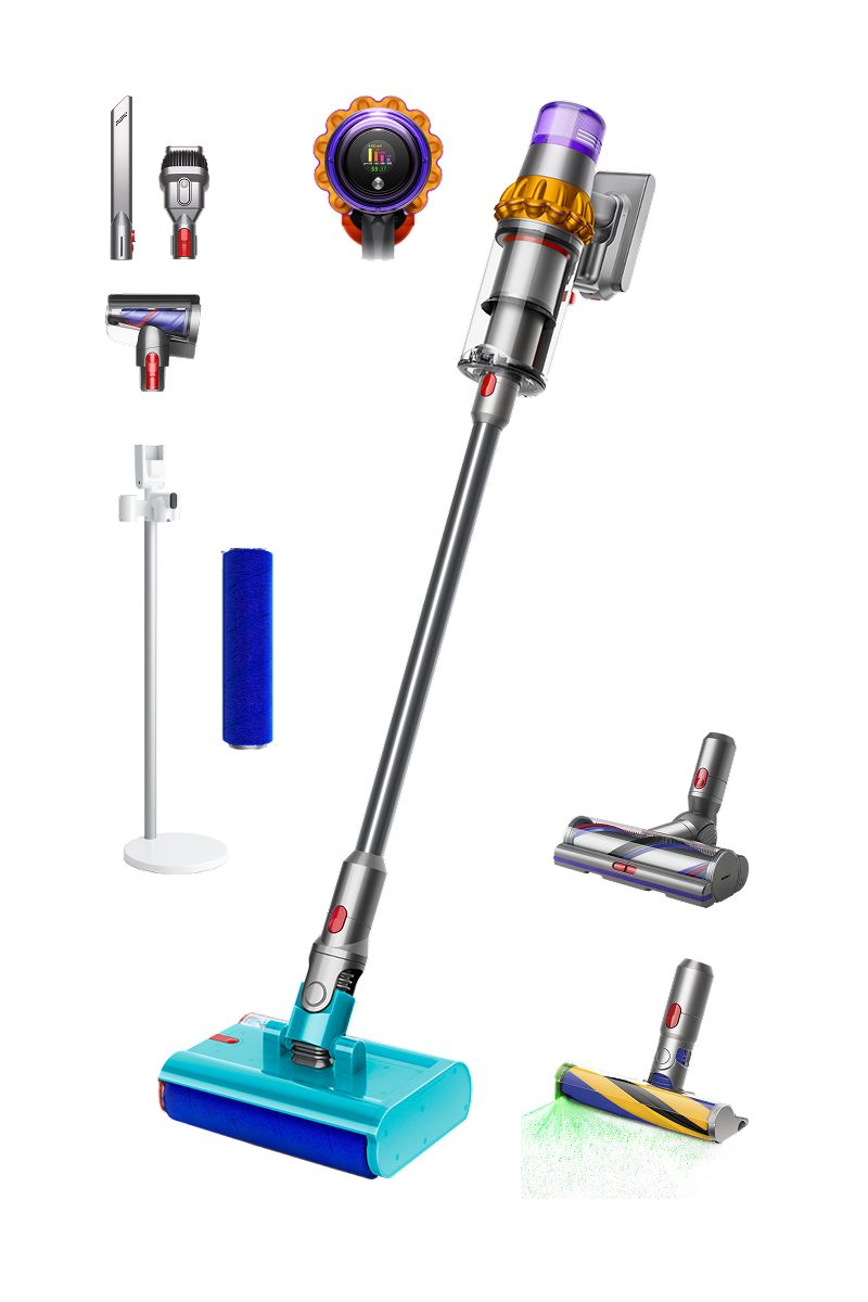 Aspirador com função de lavagem Dyson V15s Detect™ Submarine (Amarelo/Níquel)