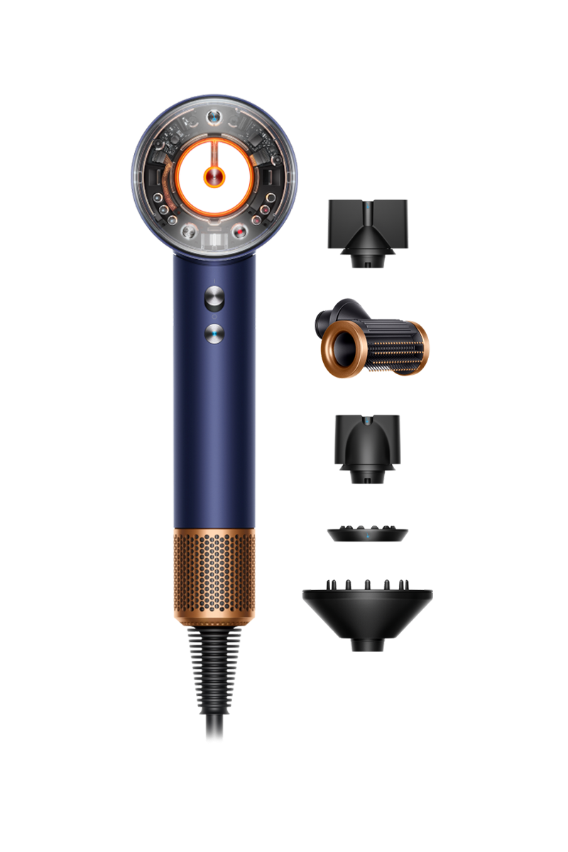 Sèche-cheveux Dyson Supersonic Nural™ - cheveux raides à ondulés Bleu de Prusse/Cuivre