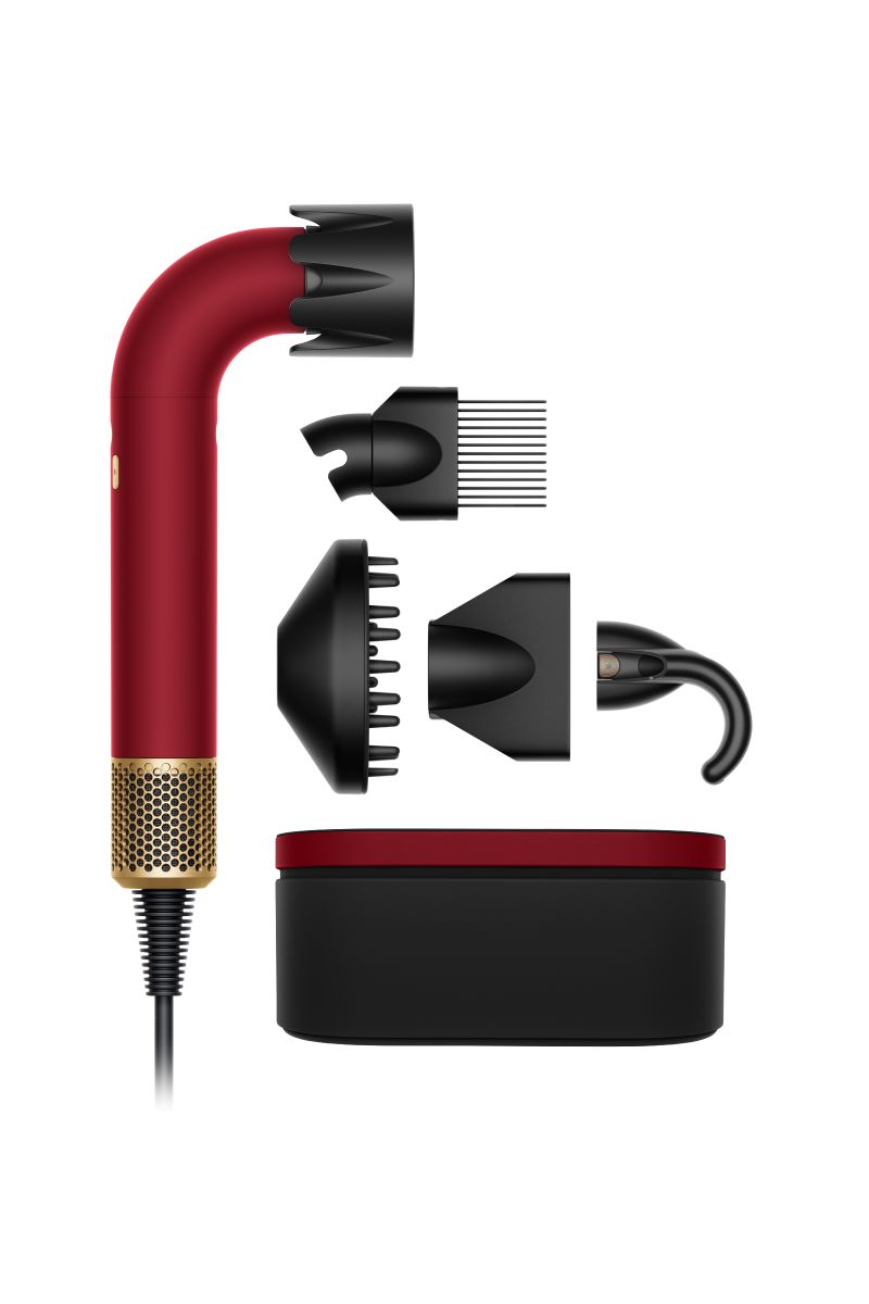 Dyson Supersonic r™ hårføner - Curly+Coily (Red Velvet/Gold)