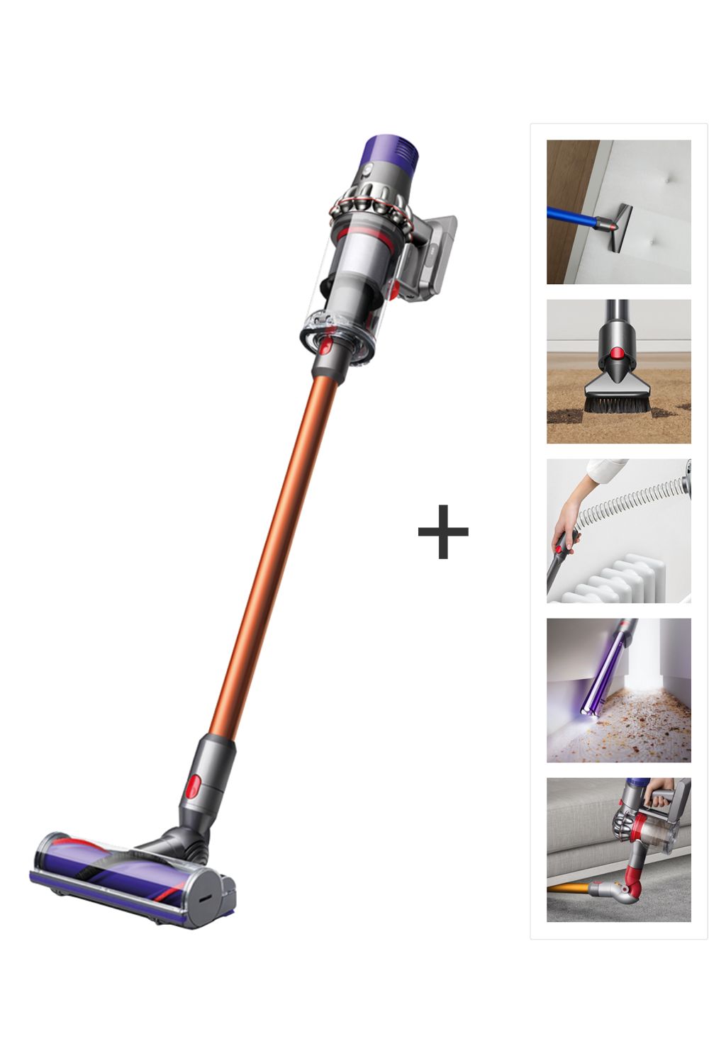 Dyson Cyclone V10 Absolute kabelloser Staubsauger Nickel/Kupfer