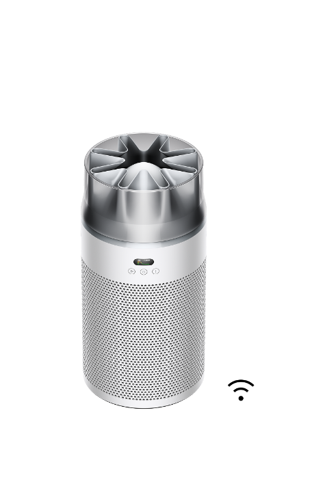 HushJet™ Compact Purifier | White/Silver HushJet™ Compact Purifier | White/Silver