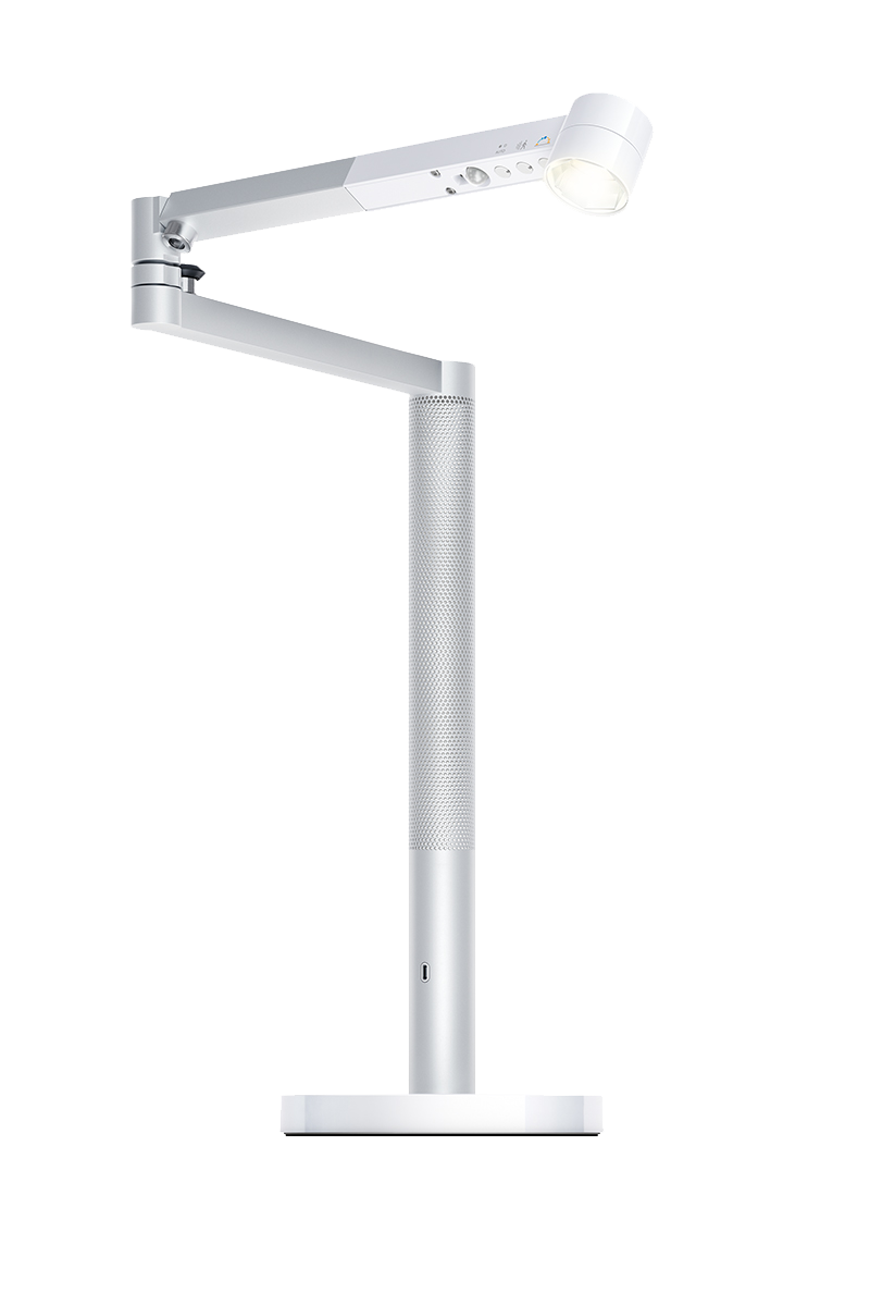 Dyson Lightcycle Morph Desk White Silver