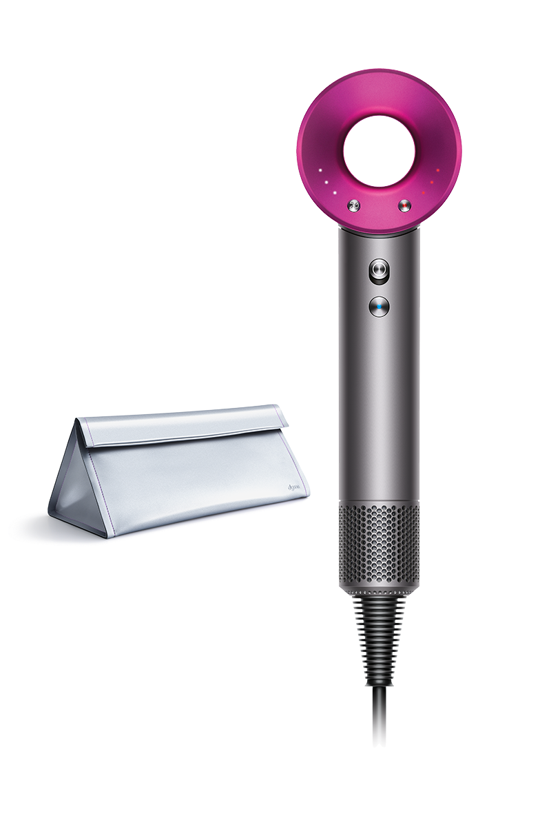Dyson Supersonic Hair Dryer Iron Fuchsia With Platinum Bag