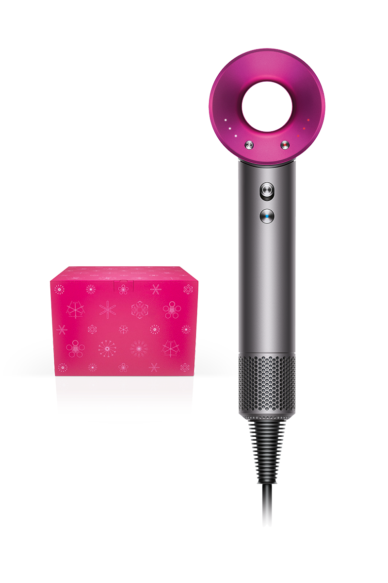 Dyson Supersonic Hair Dryer Iron Fuchsia Gift Set