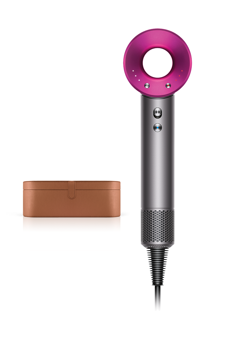Dyson Supersonic™ hair dryer Iron/Fuchsia, with leather case