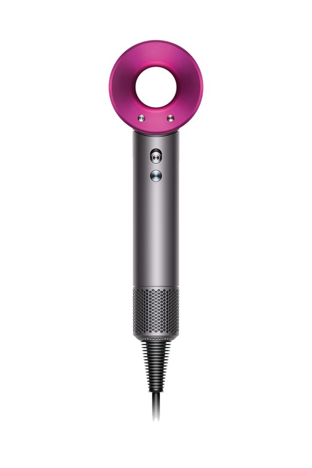 Dyson Supersonic™ Haartrockner (Anthrazit/Fuchsia) mit Leder