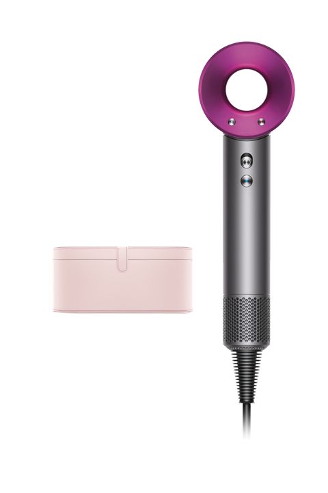 Sèche-cheveux Dyson Supersonic🅪 (fer/fuchsia) - étui rose pàle