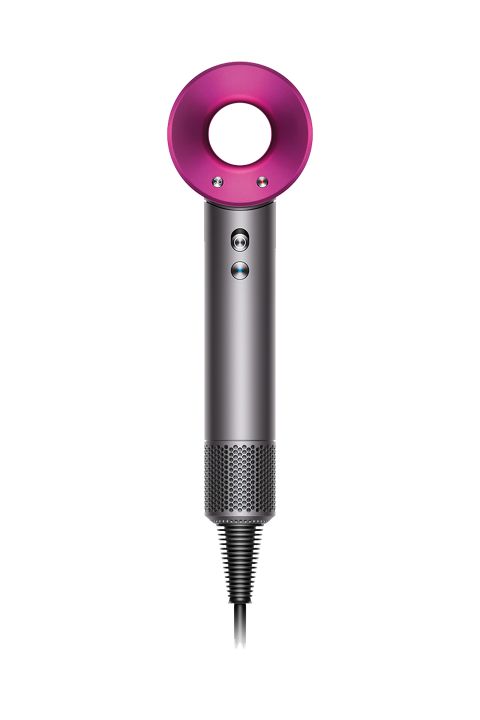 Secador de cabelo Dyson Supersonic™ (ferro/fúcsia) com estojo azul