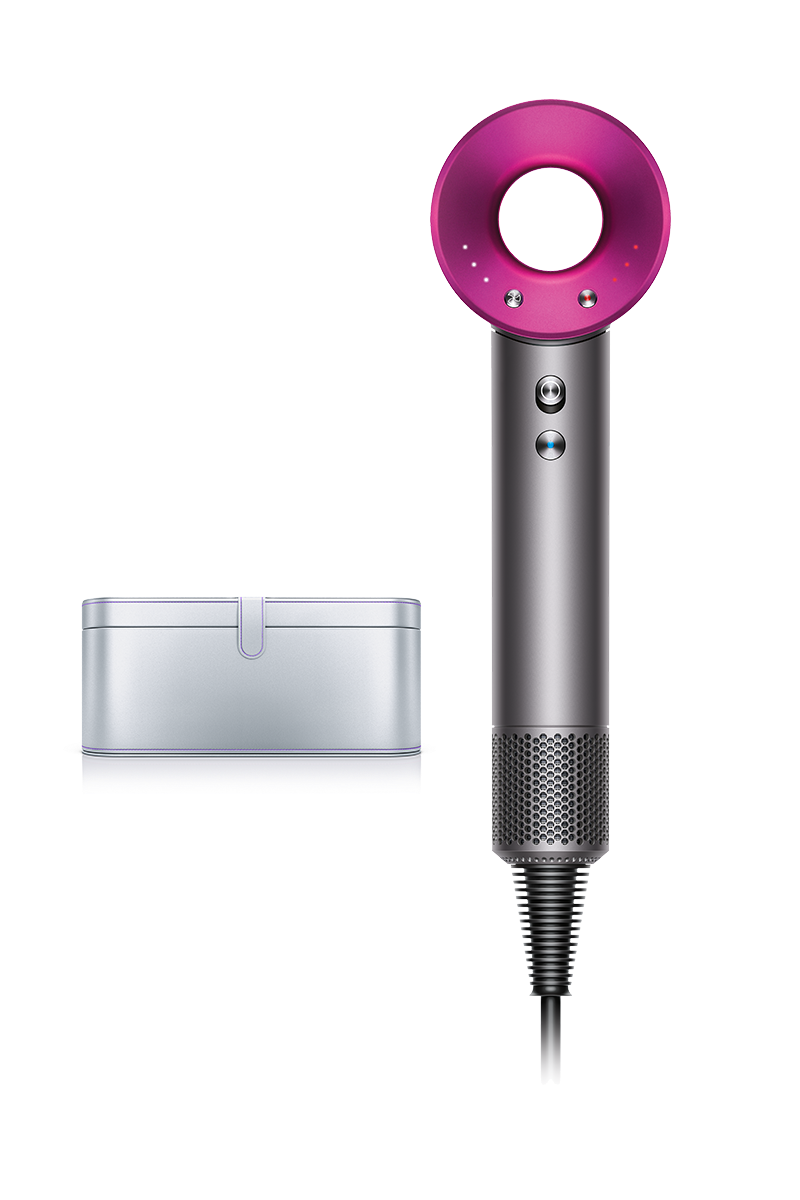 Image of Dyson Supersonic Hair Dryer Iron Fuchsia With Platinum Case