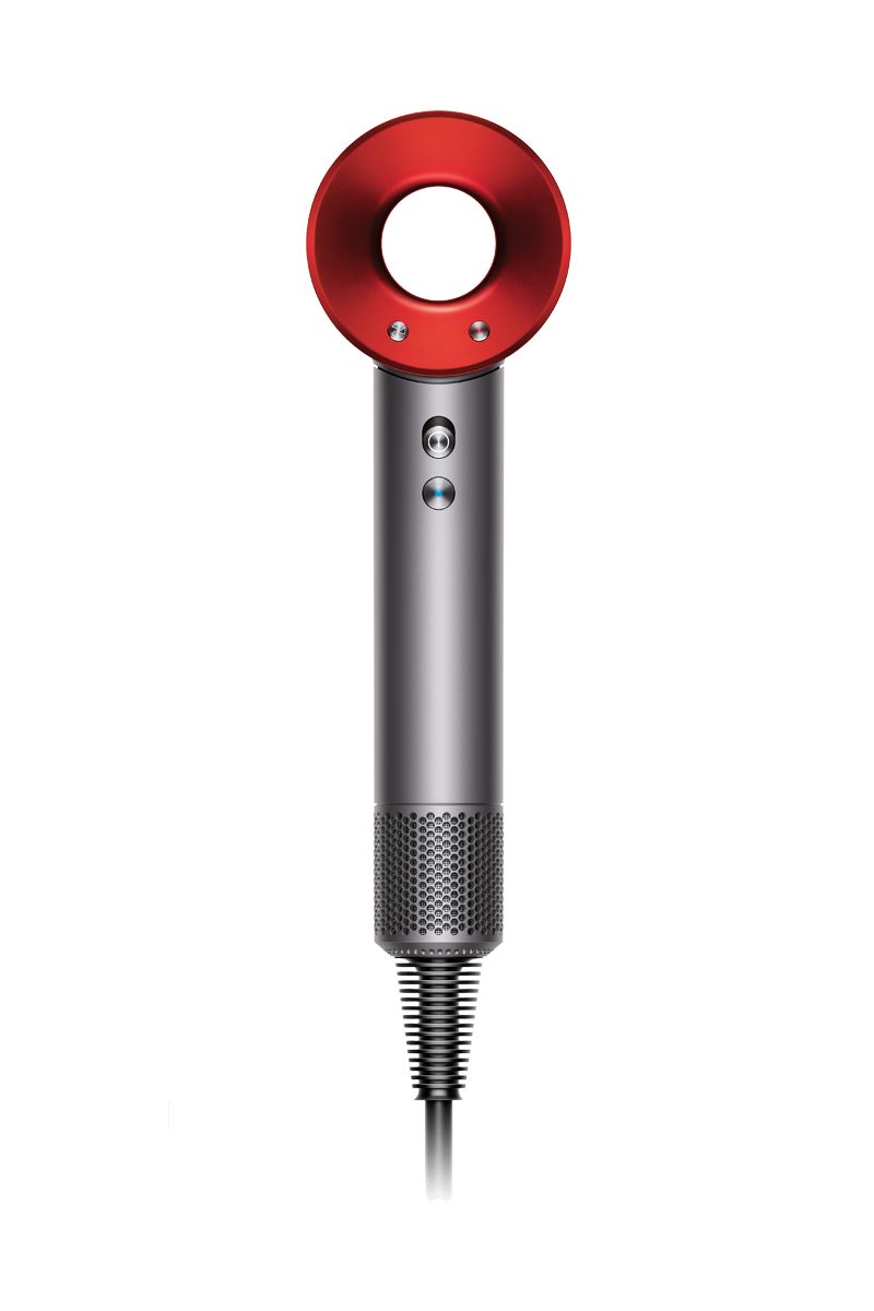 Dyson Supersonic hair dryer (Iron/Red) with red case