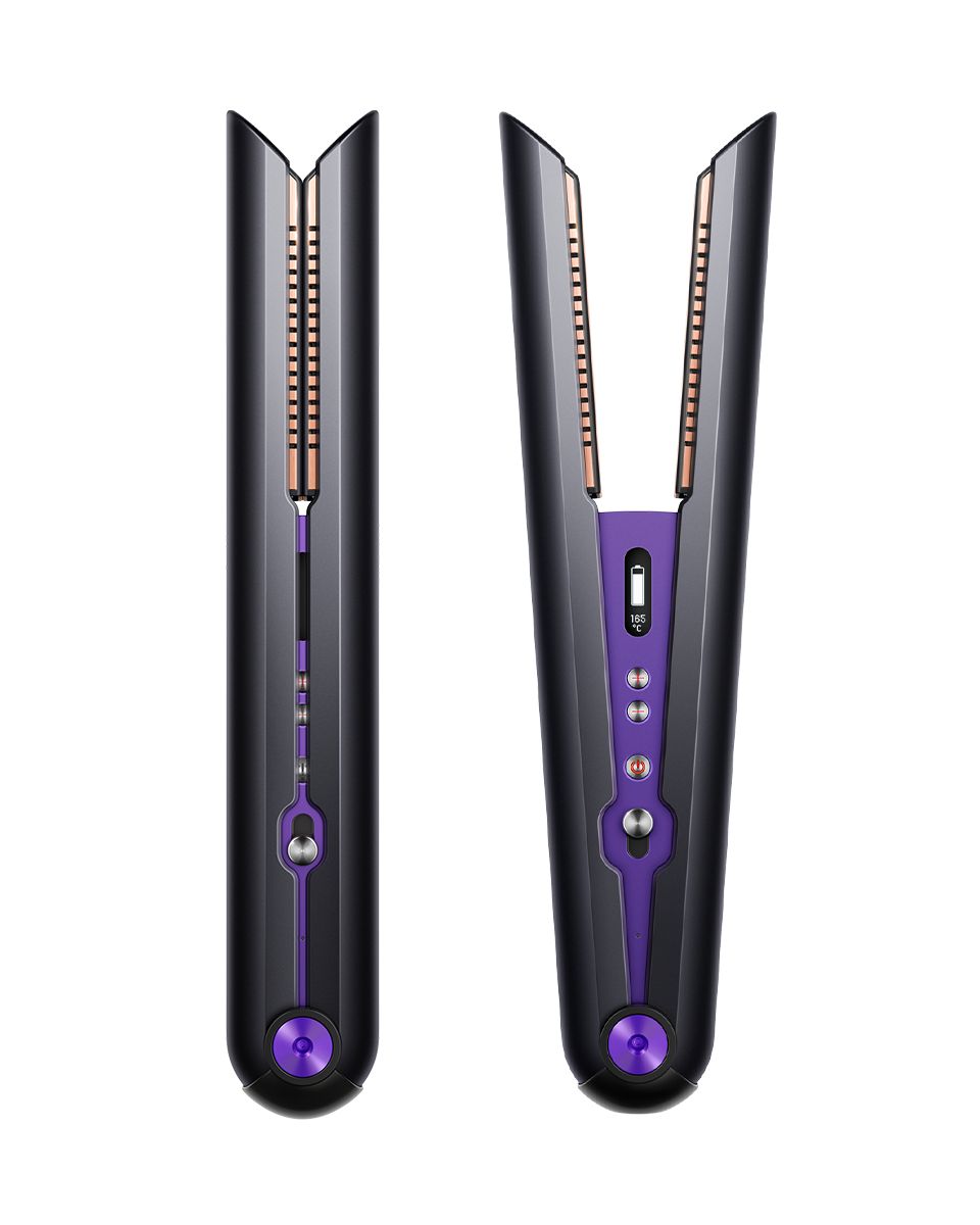 The Dyson Corrale straightener Professional edition. Tongs opened and closed
